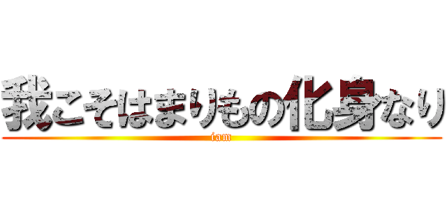 我こそはまりもの化身なり (iam)