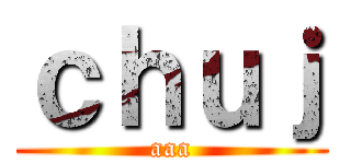 ｃｈｕｊ (aaa)