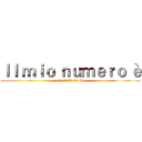 Ｉｌ ｍｉｏ ｎｕｍｅｒｏ è (04 05 80 60 52)