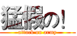 猛假の！ (attack on army)