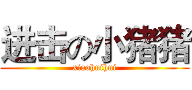 进击の小猪猪 (xiaohuihui)