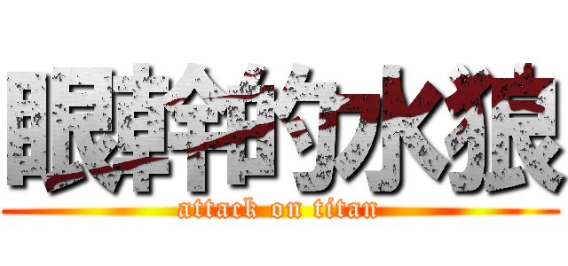 眼幹的水狼 (attack on titan)