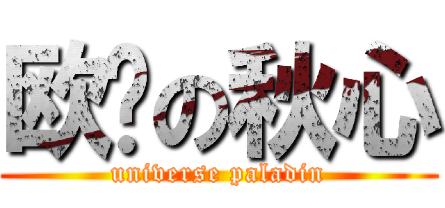 欧阳の秋心 (universe paladin)