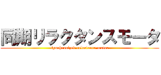 同期リラクタンスモータ (synchronized reluctance motor)