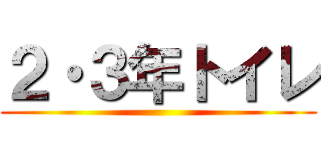 ２・３年トイレ ()