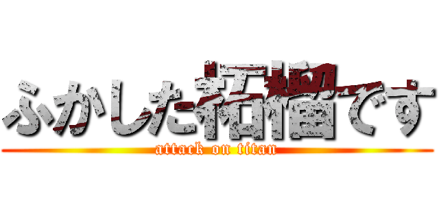 ふかした柘榴です (attack on titan)