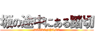 坂の途中にある踏切 (DAIKANYAMA)