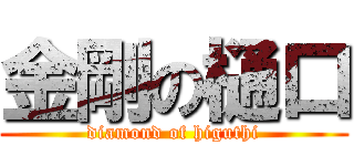 金剛の樋口 (diamond of higuthi)