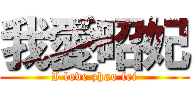 我愛昭妃 (I love zhao fei)