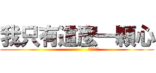 我只有這麼一顆心 (                   你看著傷吧)