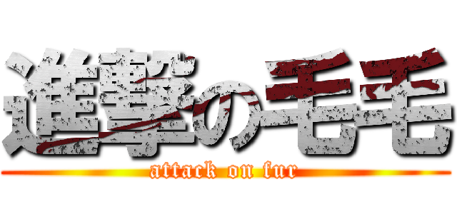 進撃の毛毛 (attack on fur)