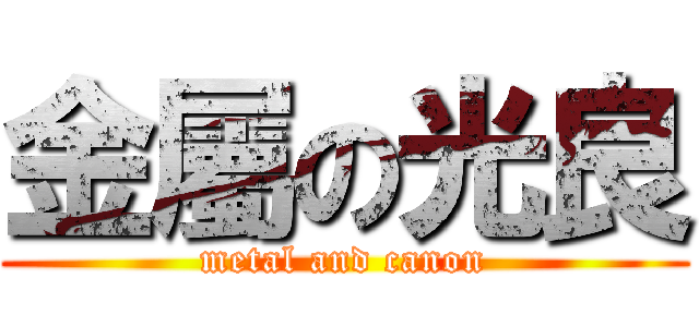 金屬の光良 (metal and canon)