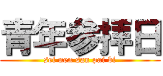 青年参拝日 (sei nen san pai bi)