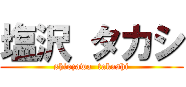 塩沢 タカシ (shiozawa  takashi)