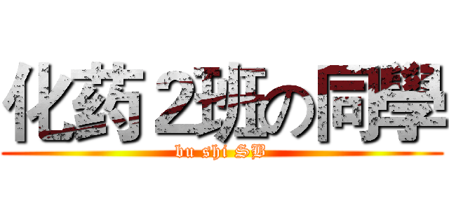 化药２班の同學 (bu shi SB)
