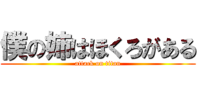 僕の姉はほくろがある (attack on titan)