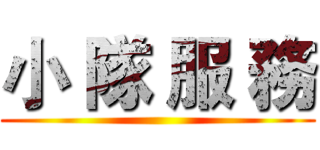 小 隊 服 務 ()