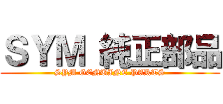 ＳＹＭ 純正部品 (SYM GENUINE PARTS)