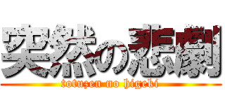 突然の悲劇 (totuzen no higeki)