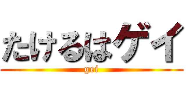 たけるはゲイ (gei)