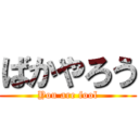 ばかやろう (You are fool)