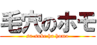 毛穴のホモ (sa-suke ha homo)