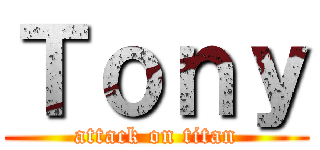 Ｔｏｎｙ (attack on titan)