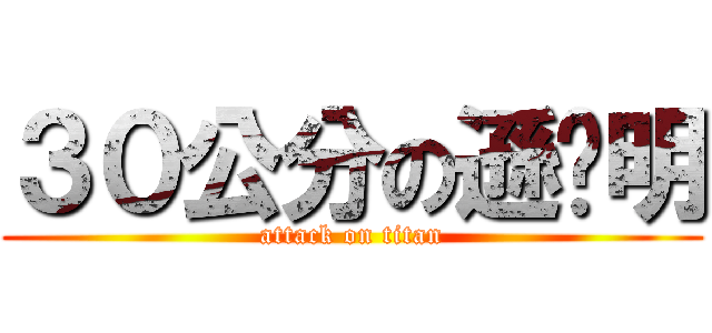 ３０公分の遜咖明 (attack on titan)