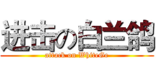 进击の白兰鸽 (attack on WhiteGe)