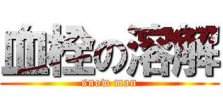 血栓の溶解 (snow man)
