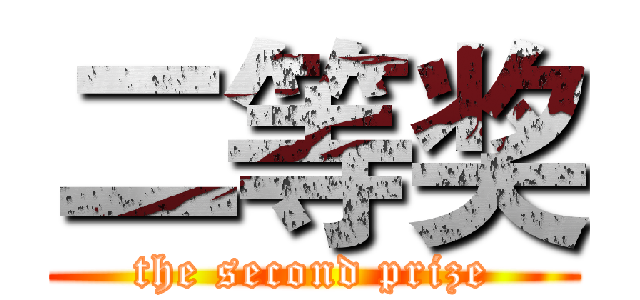二等奖 (the second prize)