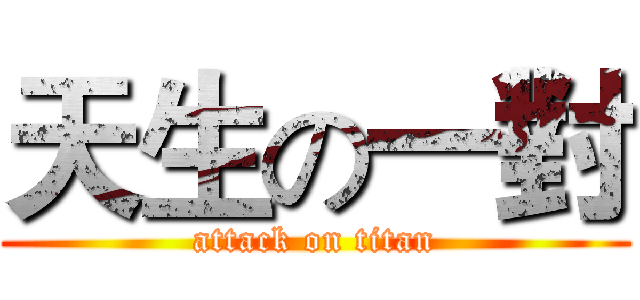 天生の一對 (attack on titan)