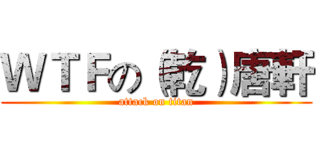 ＷＴＦの（乾）唐軒 (attack on titan)