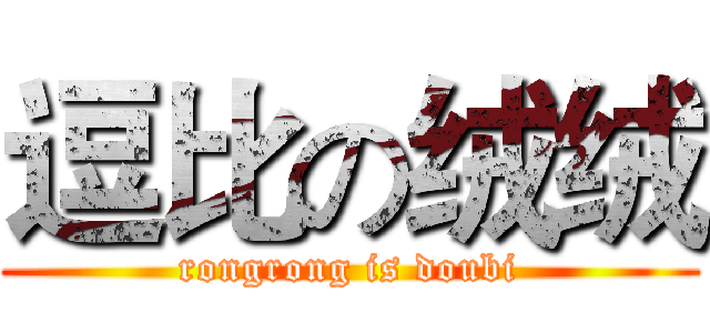 逗比の绒绒 (rongrong is doubi)