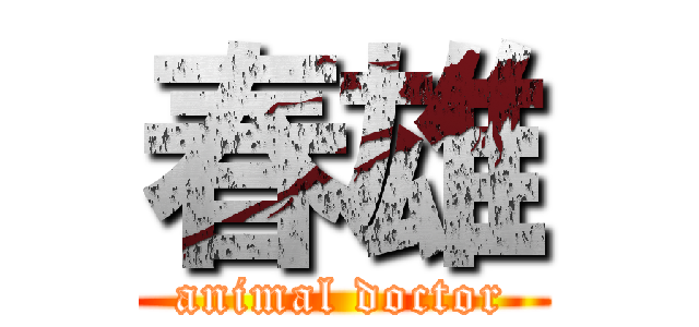 春雄 (animal doctor)