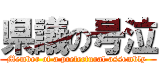 県議の号泣 (Member of a prefectural assembly )