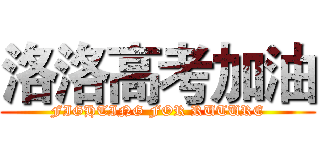 洛洛高考加油 (FIGHTING FOR RUTURE)