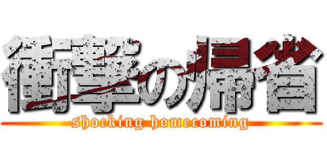 衝撃の帰省 (shocking homecoming)