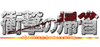 衝撃の帰省 (shocking homecoming)