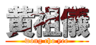 黄祖儀 (wong cho yee)