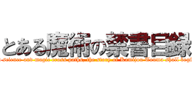 とある魔術の禁書目録 (When science and magic cross paths, the story of Kamijou Touma shall begin...!)
