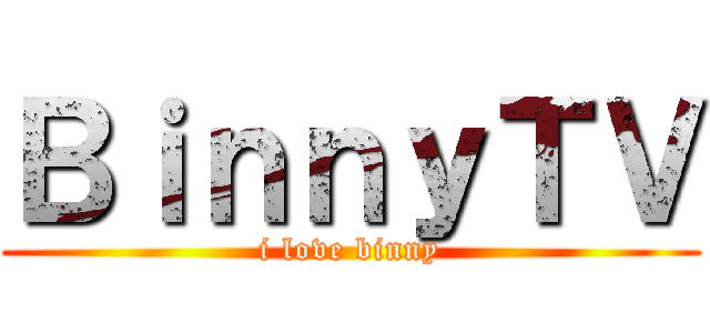 ＢｉｎｎｙＴＶ (i love binny)