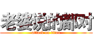 老婆说的都对 (attack on titan)