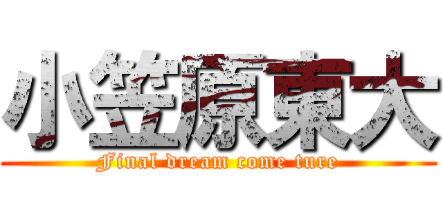 小笠原東大 (Final dream come ture)