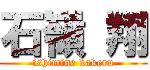 石嶺 翔 (ishimine kakeru)