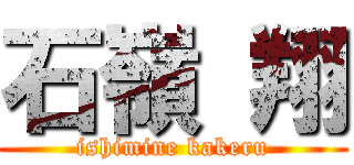 石嶺 翔 (ishimine kakeru)