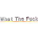 Ｗｈａｔ Ｔｈｅ Ｆｕｃｋ (What The Fuck)