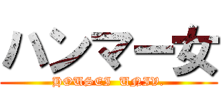 ハンマー女 (HOUSEI  UNIV.)