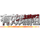 有效嚇阻 (effective deterrence)