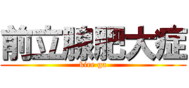 前立腺肥大症 (kire ga)